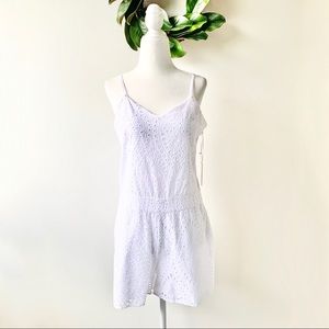 NWT 1. STATE Tahiti Eyelet Detail Romper